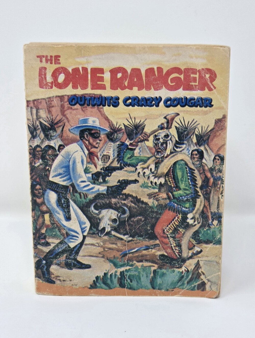 The Lone Ranger Outwits Crazy Cougar - Whittman A Little Big Book 1968